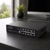 Esperanza 10-portový PoE+ switch 10/100/1000 120W MATRIX ENS108