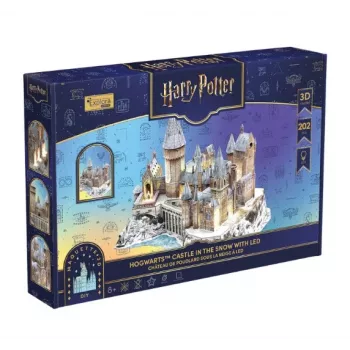 CUBIC FUN 3D puzzle Harry Potter Veľká sieň a Astronomická veža s LED svetlom – 850 dielov, zberateľská stavebnica