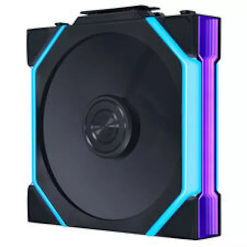 Lian Li UNI FAN SL FLEX Wireless ARGB Reverse Blade 120mm PWM ventilátor - balenie 3 ks s ovládačom, čierny