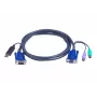 ATEN Intelligent KVM kábel 2L-5502UP - kombinovaný kábel klávesnica, video, myš (KVM)