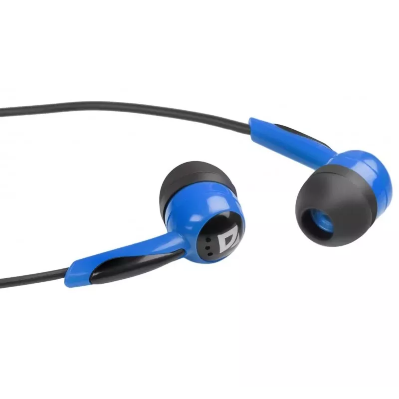 Defender EARPHONES BASIC 604 káblové in-ear slúchadlá s mikrofónom, čierno-modré