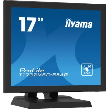 Iiyama ProLite T1732MSC-B5AG 17 palcov dotykový LED monitor - 5:4 SXGA, projektívne kapacitný, 10-bodový multi-touch, HDMI/DVI/VGA, USB, reproduktory, čierny