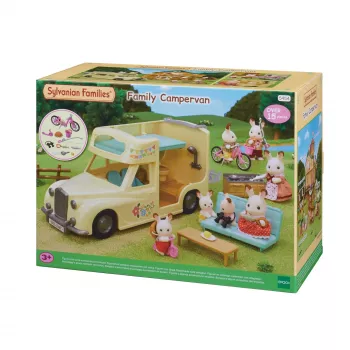 EPOCH Sylvanian Families obytné auto hracia sada - rodinné kempingové dobrodružné vozidlo