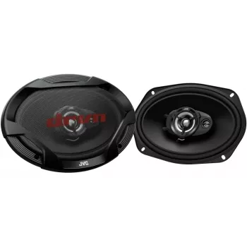 JVC CS-DR6932 6x9 inch 3-pásmové koaxiálne reproduktory do auta, 500W Peak, 70W RMS, Carbon-Mica basový reproduktor, PEI výškový reproduktor, 4 Ohm