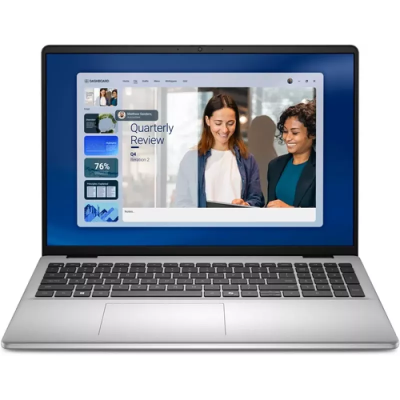 Dell 16 DC16256 notebook - AMD Ryzen 5, 16GB RAM, 512GB SSD, 16 inch FHD+, Windows 11 Pro, platinová strieborný