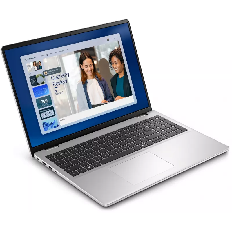 Dell 16 DC16256 notebook - AMD Ryzen 5, 16GB RAM, 512GB SSD, 16 inch FHD+, Windows 11 Pro, platinová strieborný