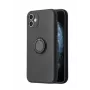 iLike Apple iPhone 13 Pro Max silikónové puzdro s prstencom čierne