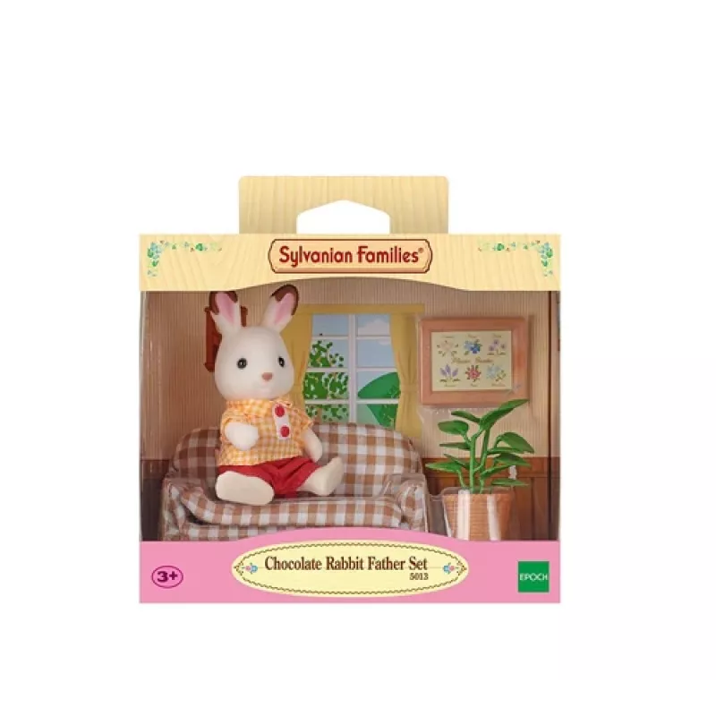 Sylvanian Families čokoládový zajac otec obývacia izba sada