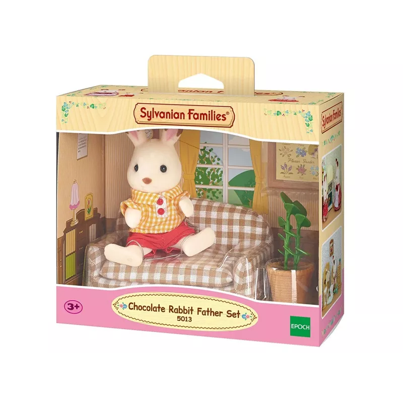 Sylvanian Families čokoládový zajac otec obývacia izba sada