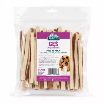 PETITTO mäkké husacie sendviče pre psov - 100g