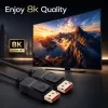 QOLTEC DisplayPort kábel M/M v2.1 54G 0,5 m
