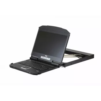ATEN CL3800NW 18,5 palcový Dual Rail LCD KVM konzola - DVI, USB, 1U