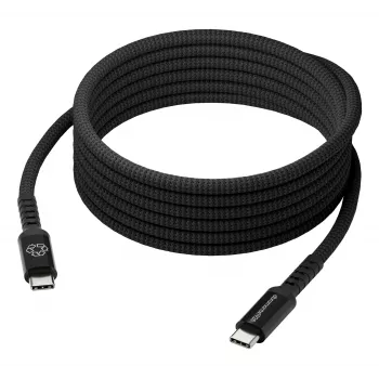 dbramante1928 Copenhagen USB-C na USB-C pletený kábel 1m čierny