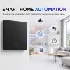 Qoltec 52722 Smart Wi-Fi svetelný spínač, 1-kanál, dotykový panel, časovač, Tuya/Smart Life, čierny