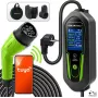 Qoltec prenosná nabíjačka EV Type 2 na Schuko 3,5 kW 16 A 5 m kábel s Wi-Fi a LCD