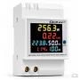 Qoltec Jednofázový merač energie 6 v 1 na DIN lištu s CT 100A, 230V, LCD, impulzný výstup