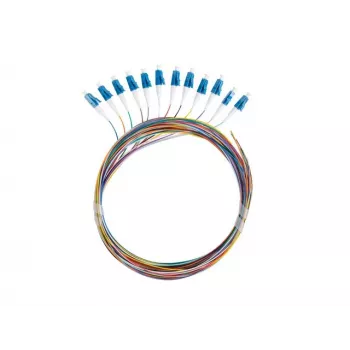 LANBERG Pigtail SM LC/UPC Semi-Tight 9/125 G657A1 12x2m viacfarebný