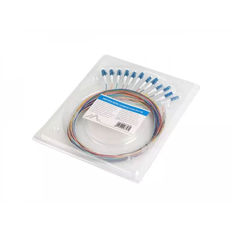 LANBERG Pigtail SM LC/UPC Semi-Tight 9/125 G657A1 12x2m viacfarebný