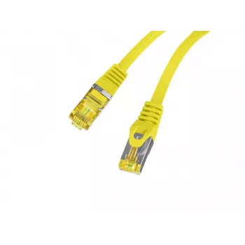 LANBERG Cat.6A S/FTP LSZH medený patch kábel 20m žltý Fluke overený