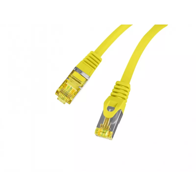 LANBERG Cat.6A S/FTP LSZH medený patch kábel 20m žltý Fluke overený