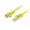LANBERG Cat.6A S/FTP LSZH medený patch kábel 20m žltý Fluke overený