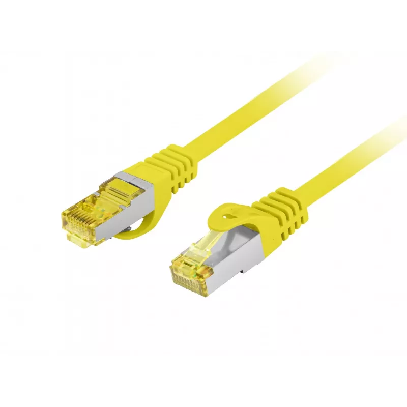 LANBERG Cat.6A S/FTP LSZH medený patch kábel 20m žltý Fluke overený