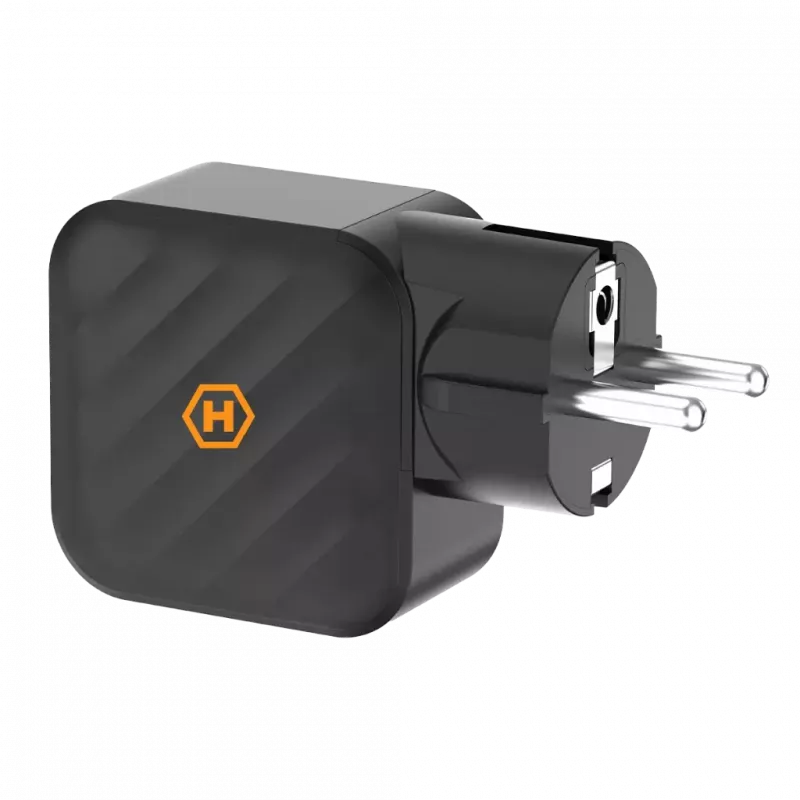 HAMMER RapidCharge 65W GaN napájací zdroj - 2x USB-C PD, 1x USB-A QC, čierny