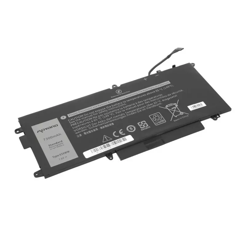 MOVANO batéria K5XWW pre Dell Latitude 5289 7390 2-in-1 - 7300 mAh (55 Wh)