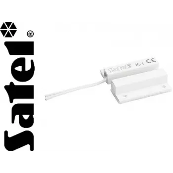 SATEL K-1 povrchový magnetický kontakt, biely, NC, 20 mm vzduchová medzera, 1 m kábel