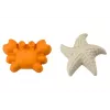 LEAN TOYS Sada na piesok - vedierko, mlynček, sitko, 3 pastelové formičky (6 dielov)