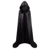 LEAN TOYS Plášť s kapucňou karneval Halloween čierny 150cm