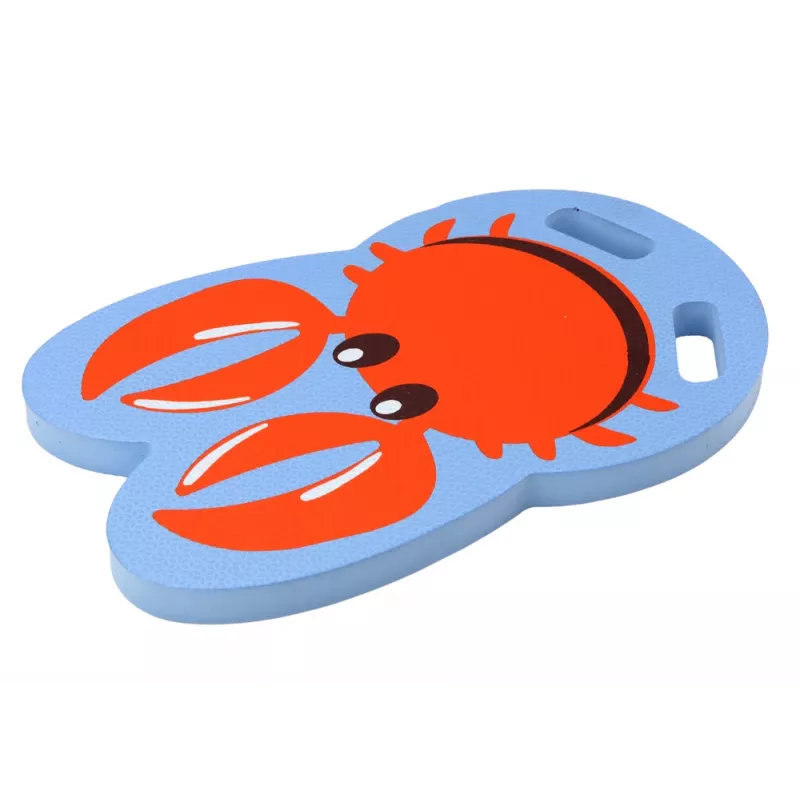 LEAN TOYS Crab Blue plávacia doska z peny pre deti - EVA kickboard, plávacia pomôcka, EN71
