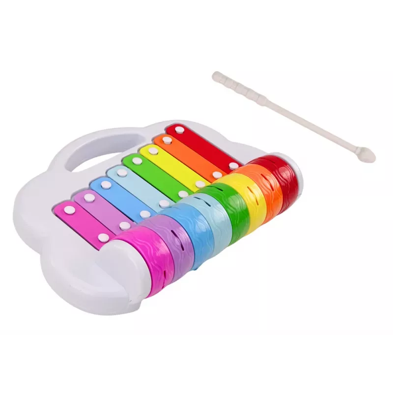 LEAN TOYS dúhová misa, detský hudobný nástroj, edukačný, interaktívny, farebný