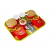 LEAN TOYS sada hamburger a hranolky s táckou | fast-food hračka