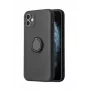 iLike Apple iPhone 13 Pro silikónové puzdro s krúžkom čierna