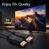QOLTEC DisplayPort kábel M/M v2.1 40G 1,5 m