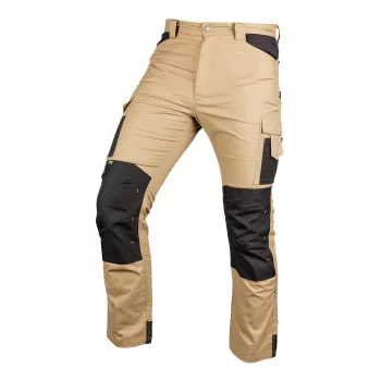 NEO TOOLS 81-350-3-XS Mix&Match pracovné nohavice z plátna s Cordura výstuhami, béžová-čierna, veľkosť XS