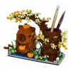 LEAN TOYS Capybara Stavebné kocky strom stojan na ceruzky 1800 dielov