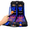 LEAN TOYS Mini stolný basketbal dvojhra zručnosti pre 2 hráčov s počítadlom bodov