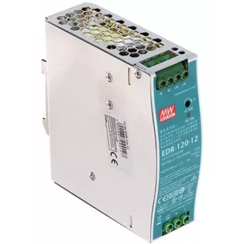 MEAN WELL EDR-120-12 lištový napájací zdroj 120W 12V 10A priemyselný spínaný zdroj