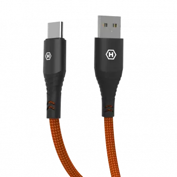 HAMMER USB-A na USB-C kábel 1,2 m čierny 480Mbps nabíjanie a dáta