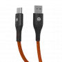 HAMMER USB-A na USB-C kábel 1,2 m čierny 480Mbps nabíjanie a dáta