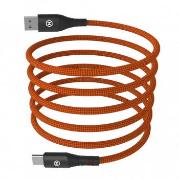 HAMMER USB-A na USB-C kábel 1,2 m čierny 480Mbps nabíjanie a dáta