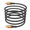 HAMMER USB-C na USB-C kábel 1,2 m 60 W PD rýchle nabíjanie a synchronizácia dát čierny