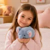 LEAN TOYS Plyšový slon maskot plyšová hračka mäkký malý sivý 18 cm