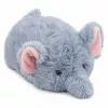 LEAN TOYS Plyšový slon maskot plyšová hračka mäkký malý sivý 18 cm