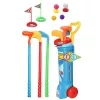 LEAN TOYS Golfová sada s vozíkom, palicami, poľná športová hra, 20-dielna