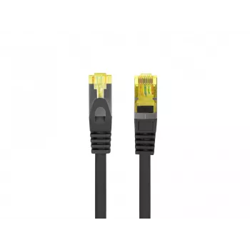 LANBERG Cat.6A S/FTP LSZH patch kábel 20 m čierny – 10GbE, Fluke Passed, 26AWG čistá meď