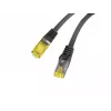 LANBERG Cat.6A S/FTP LSZH patch kábel 20 m čierny – 10GbE, Fluke Passed, 26AWG čistá meď