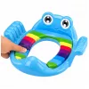 LEAN TOYS Nástavec na detskú toaletnú dosku, mäkké sedenie s držadlami, modré